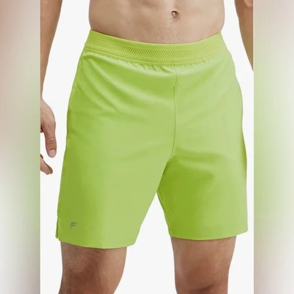 Fabletics. 7 inch Universal Tennis Fundamental Short. Highlighter Yellow. XS
